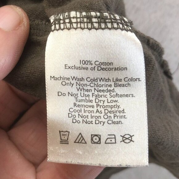 Eddie Bauer Mens T-Shirt Large Green Short Sleeve Classic Casual Cotton Top - Picture 3 of 8